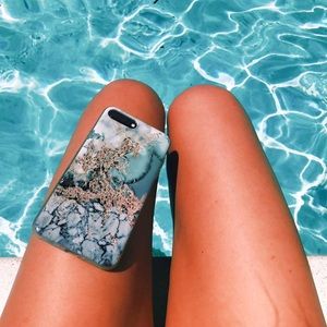 Blue Marbled iPhone 7 case